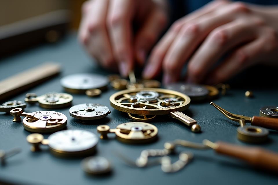 Watchmaking components and tools